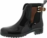 Tommy Hilfiger Stivale Donna in Gomma O1285Xley 2Z2, Black-Winter Cognac, 41