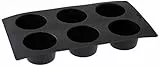 Lékué Glurmet - Stampo per muffin, 6 cavità, color nero