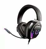 Oversteel - Phosphorus Cuffie da gioco 7.1, cavo USB, microfono omnidirezionale, cancellazione del rumore, jack da 3,5 mm e luce RGB, compatibili con PC/PS5/PS4/Xbox/Switch, nero