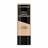 Max Factor - Fondotinta Liquido Lasting Performance - Alta Coprenza, Finish Matte e Lunga Durata - 105 Soft Beige - 35 ml