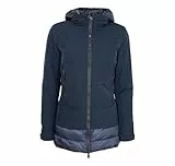 HOX GIACCONE DONNA COLORE DARK BLU XD4312 CON CAPPUCCIO e ZIP Taglia S