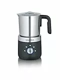 SEVERIN SM 3588 Montalatte da 500W per Montare a Freddo e a Caldo, Montalatte Elettrico in Acciaio Inossidabile, Montalatte Elettrico Cappuccino con Funzione Cioccolata Calda