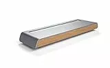 SIGEL SA401 Astuccio portapenne, effetto metallic-legno, acrilico con feltro, 24 x 7.5 x 2.25 cm