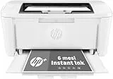 HP LaserJet M110we 7MD66E Smart, Stampante a Singola Funzione Laser A4 Monocromatica, Stampa Fronte e Retro Manuale in b/n, 20 ppm, Wi-Fi, 6 Mesi di Piano Toner Instant Ink incluso con HP+, Bianca