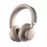 Urbanista Los Angeles Cuffie ad energia solare con cancellazione attiva del rumore con tempo di gioco infinito, Powerfoyle Autocaricante Wireless Cuffie Over Ear Bluetooth 5.0, Sabbia Oro