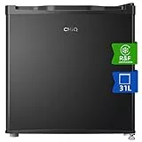 CHiQ CSD31D4E,mini congelatore e frigorifero,2 in 1, doppio uso, congelamento a 4 stelle, silenzioso, porta reversibile, termostato regolabile, per hotel/dormitorio/appartamento/ufficio, nero