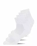 Snocks Calze Running Uomo Antivesciche Pacco da 4 Calze Sportive Uomo Bianco Taglia 43-46 Calze Corsa Uomo Calze Trail Running Uomo Calze Spugna