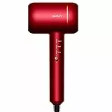 JIMMY F6 Asciugacapelli ultrasonico con Nano-ioni e controllo del calore (Ruby Red)