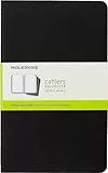Moleskine Cahier Journal - Set 3 Quaderni con Pagina Bianca, Large, Nero