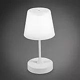 B.K.Licht Abat Jour da comodino moderne, Lampada dimmerabile su 3 livelli, da tavolo senza fili, ricaricabile da esterno per giardino, led IP44