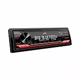 JVC, Autoradio Bluetooth KD-X282DBT, Digital Media Receiver con DAB+, Chiamate in Viva Voce e Streaming Audio con App JVC, Display LCS, AUX frontale e USB Retroilluminata, Nero