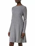 VERO MODA Vmnancy LS Knit Dress Noos Vestito, Grigio (Medium Grey Melange Medium Grey Melange), 42 (Taglia Produttore: Small) Donna