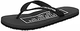 Tommy Hilfiger Infradito Uomo Rubber Beach Sandal Scarpe da Mare, Nero (Black), 42 EU