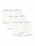 Calvin Klein 3P Low Rise Trunk Bóxer, White, M (Pacco da 3) Uomo