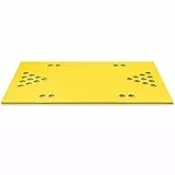 COSTWAY Tappeto Galleggiante per Piscina e Mare, Materassino Galleggiante in Schiuma per Rilassarsi e Divertirsi, in XPE, con 28 Sottobicchieri, 176 x 90 x 3,5 cm (Giallo)