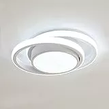 Comely Plafoniere LED, Lampada da Soffitto 32W 2350lm, Rond Plafoniere Moderno per Soggiorno Cucina Bagno Camera da Letto Corridoio, Bianco Freddo 6500K, Diametro 28cm