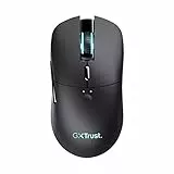 Trust Gaming GXT 980 Redex Mouse Gaming Wireless Ricaricabile, 200-10.000 DPI, Mouse RGB, 6 Pulsanti Programmabili, Ricarica via Cavo Type C in Dotazione, Mouse PC per Laptop, Computer, Windows - Nero
