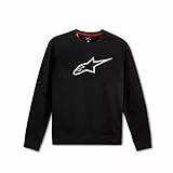 Alpinestars, Ageless Crew Fleece, Felpa, Nero/Grigio, M, Uomo