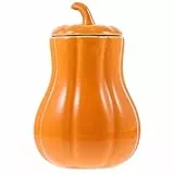 UPKOCH Contenitore Per Il Tè In Ceramica A Forma Di Zucca Barattolo Per Caramelle Barattolo Per Il Tè Sfuso Caffè Zucchero Contenitore Per Alimenti Per La Decorazione Autunnale Della