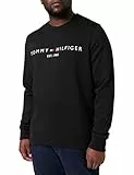 Tommy Hilfiger Felpa Uomo Tommy Logo senza Cappuccio, Nero (Black), M