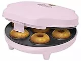 Bestron Donut Maker Sweet Dreams - Macchina per ciambelle in stile retrò, rivestimento antiaderente, 700 Watt, colore rosa
