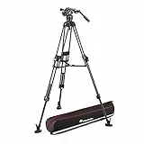 Manfrotto FastTripod, Testa Treppiede Video Fluida 608 Nicrotech con Treppiede Video 645 Fast Twin in Carbonio, Kit per DSLR, Reflex, Camcorder, Cavalletto per Videocamera e Fotocamera, Portata 14kg