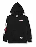 Champion Legacy Legacy Basketball B - Ultralight Powerblend Fleece Felpa con Cappuccio, Nero, 15-16 Anni Bambino FW23