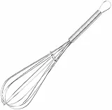 Zenker 42861 Frusta con Anti-Aderente, Acciaio Inox, Colore Argento, 20 x 4.5 x 4.5 cm