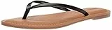 Amazon Essentials Sandali Infradito Donna, Nero, 39 EU