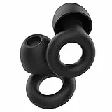 Longivia® Tappi Orecchie per Dormire Neri in Silicone Morbido – 8 Inserti Auricolari di Ricambio XS/S/M/L - Tappi per Orecchie Antirumore Riduzione fino a 27 dB Earplugs per Sonno Notte o Lavoro