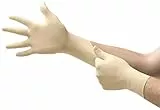 Ansell MicroFlex 63-864 Guanti Monouso in Lattice, Senza Polvere, Protezione Multiuso per Usi Alimentari, Domestici e Professionali, Lattice di Gomma Naturale, Bianco, Taglia L (100 Guanti)