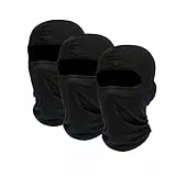 NITAIUN 3 Pezzi Passamontagna Sci Balaclava Moto Maschera Morbido e Traspirante Unisex Sottile Tessuto Elastico Traspirante Antivento per Sport Ciclismo ed attività all’Aria Aperta Unisex (3 Pezzi)