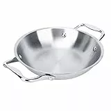 8.7in In Acciaio Inox Padella Pentola A Forma di Arco Padella Sicuro Grill Pentole Con Manico Casa Ristorante Cucina Strumento di Cottura