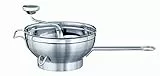 RÖSLE Passaverdure con manico aggiuntivo, passino per passare gli alimenti, acciaio inox 18/10, adatto alla lavastoviglie