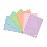 BM BeMore – Color 80 Pastello – 0121004 – Quaderno Formato A4 – Rigatura 1R – Righe Senza Margini – Carta 80G/Mq – Colori Assortiti – Confezione 10 Pezzi