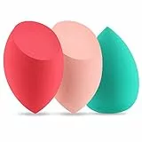 Spugnette Trucco Start Makers 3 pz Beauty Blender Spugnetta Fondotinta dell'umore Spugna Trucco non Latex per Miscelare Liquido Fondontinta Crema e Polvere