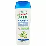 Equilibra Solari, Aloe Latte Doposole, Doposole a Base di Aloe Vera, Nutre la Pelle Disidratata dal Sole, con Olio di Carota e Vitamina E per un Colorito Dorato, Texture Setosa, 200 ml