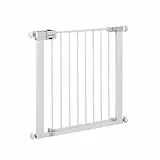 Safety 1st Easy Close Metal Cancelletto di sicurezza in metallo per bambini, porte, scale, vani con apertura 73-80 cm, allungabile fino a 136 cm con estensioni vendute separatamente, in metallo bianco