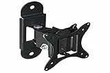 LINK LKBR14 Staffa a Muro Orientabile per TV LED/LCD da 14' a 27' Fino a 25Kg e Vesa 75x75, 100X100, Nero