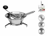 Home in Rombo Home Passaverdura Inox Trio 3D Cm20 Utensili da Cucina, Acciaio Inossidabile, 20 cm