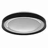 LEDVANCE ORBIS GARVIN SMART+ WiFi lampada Ø 48cm, plafoniera LED dimmerabile per uso interno, 30W, temperatura di colore da 2700 - 6500K, 3300 lumen, lampada di design rotonda, bianca con anello nero