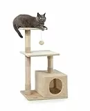 lionto Tiragraffi per Gatto Albero Tiragraffi Gatto Gioco Giocattolo Gatti Altezza 85 cm, Beige