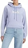 Levi's Graphic Felpa con Cappuccio Standard Grafico, Poster Logo Persiano Violet, S Donna