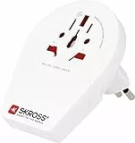 SKROSS | 1.500271 | World to Italy Brasil CH | Adattatore Internazionale da Viaggio da Mondo a Italia, Svizzera, Brasile - Tensione e Potenza: 100V – 1000W / 250V – 2500W - Protezione Anti Scossa