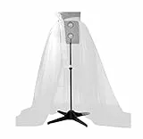 Sunfanrtnn Abito lungo da donna, in tulle, tutù, per festival, matrimoni, feste, cocktail, ballo, fasciatura, maxi abito in rete, bianco, Taglia unica