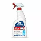 Sanitec, Sani Active, Spray Disinfettante Sgrassante Universale, Ideale per la Disinfezione di Tutte le Superfici in Cucina, Bagno, Uffici, Ambienti Pubblici e Auto, Made in Italy, Flacone 750 ml
