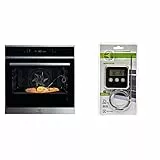 Electrolux EOB7S01X Forno a Vapore da Incasso, Capacità 70 L, Multifunzione Ventilato, Potenza 3000 W, Inox & E4KTD001 Termosonda Digitale Essential per Controllo Cottura delle Carni