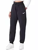 NIKE DQ5887-010 W NSW PHNX FLC HR OS Pant Pantaloni Sportivi Black/Sail S