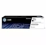 HP 106A W1106A, Cartuccia Toner Originale HP da 1000 Pagine, Compatibile con le Stampanti HP Laser 107, MFP135 e MFP137, Nero