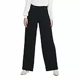 JDY Jdygeggo New Long Pant Jrs Noos, Pantaloni Donna, Nero (Schwarz 1), L